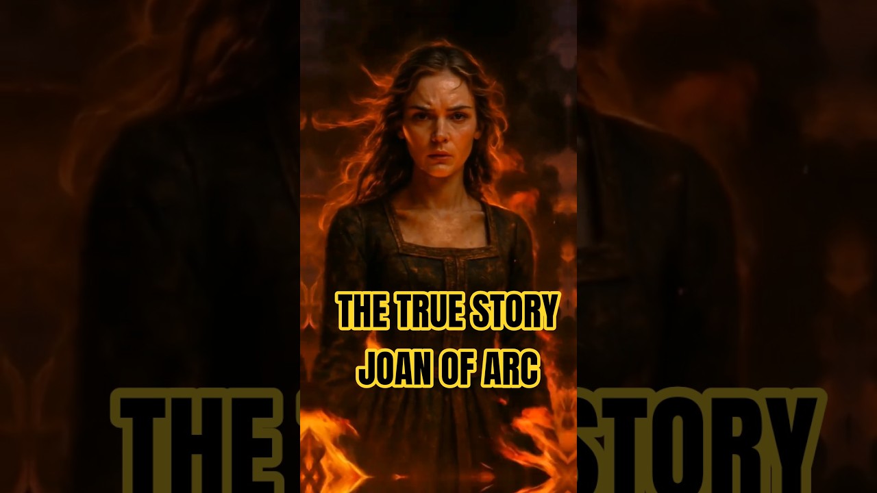 Joan of Arc - from Battlefield to Pyre to Saint #history #joanofarc #aiart  #girl