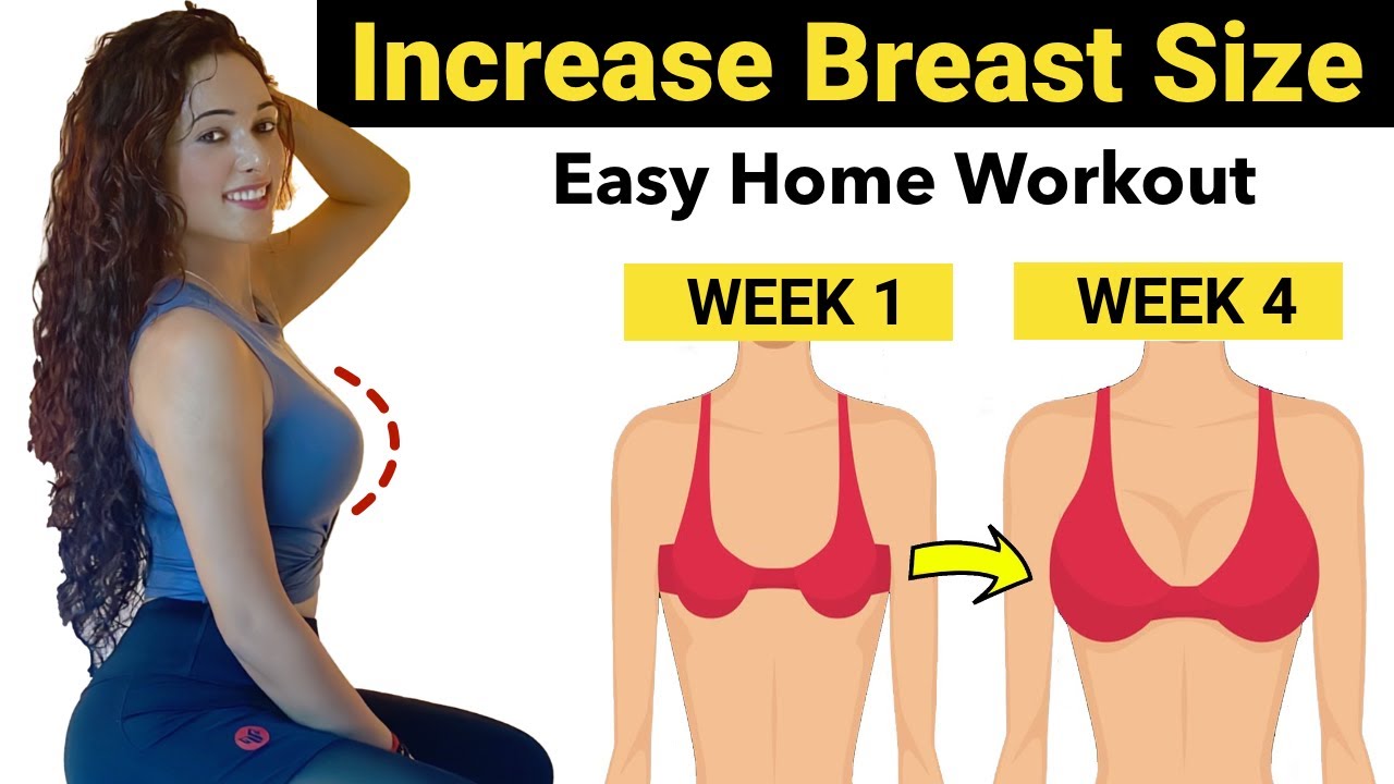 20 min Workout To Increase Breast Size Fast | Natural Ways To Increase Bust Size (No Surgery)