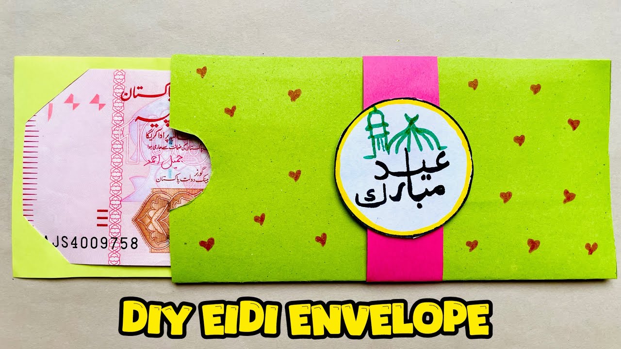 DIY Eidi Envelope | Easy Eid Money Gift Idea | How to Make Eidi Envelope at Home | Eid Craft 2026 