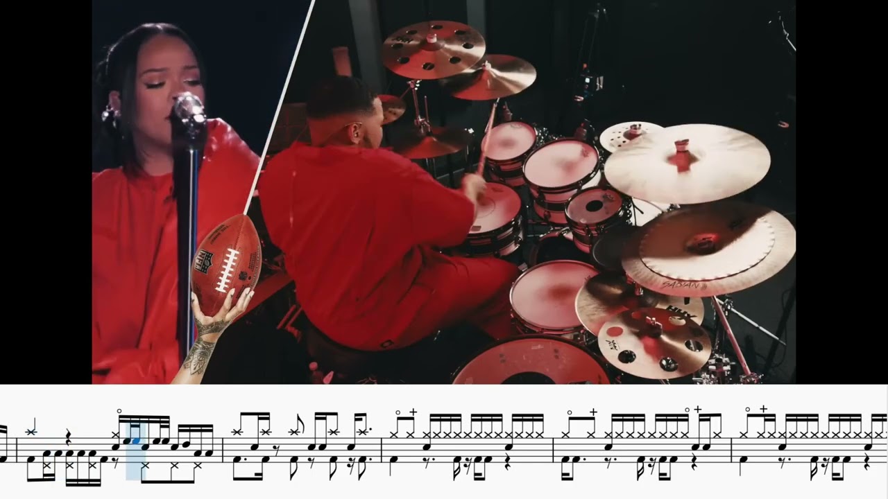 Rihanna - Umbrella | Super Bowl LVII Halftime Show | TONY LAMBRIGHT JR | DRUM TRANSCRIPTION