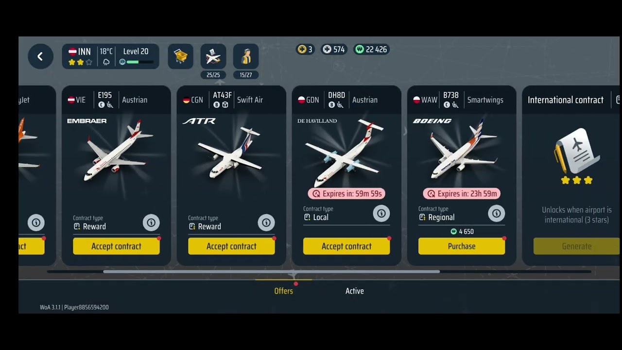World Of Airports gameplay video. Upgrade level in Innsbruck airport gameplay video #worldofairport 