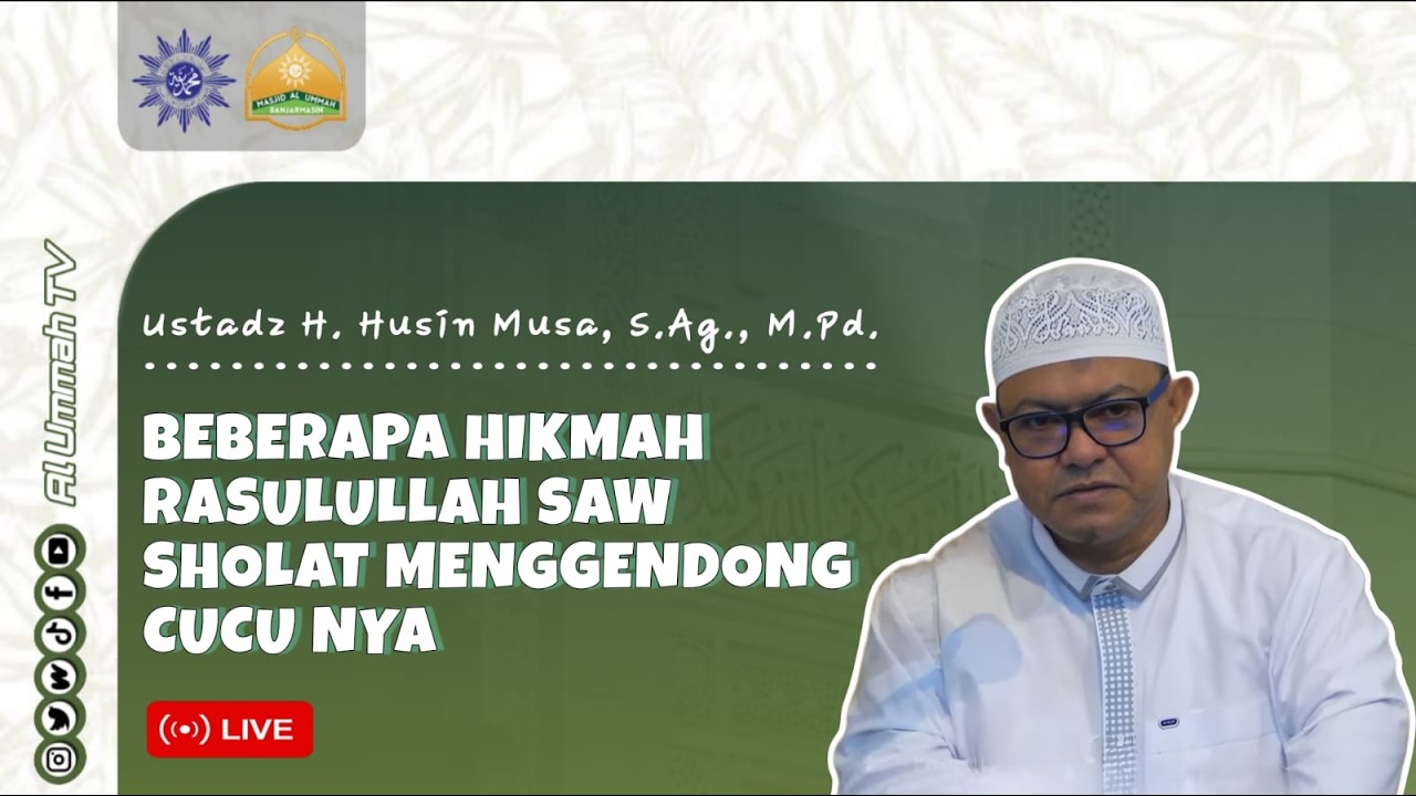 🔴LIVE | Majelis Ilmu Ahad Subuh | Ustadz H. Husin Musa, S.Ag., M.Pd. |