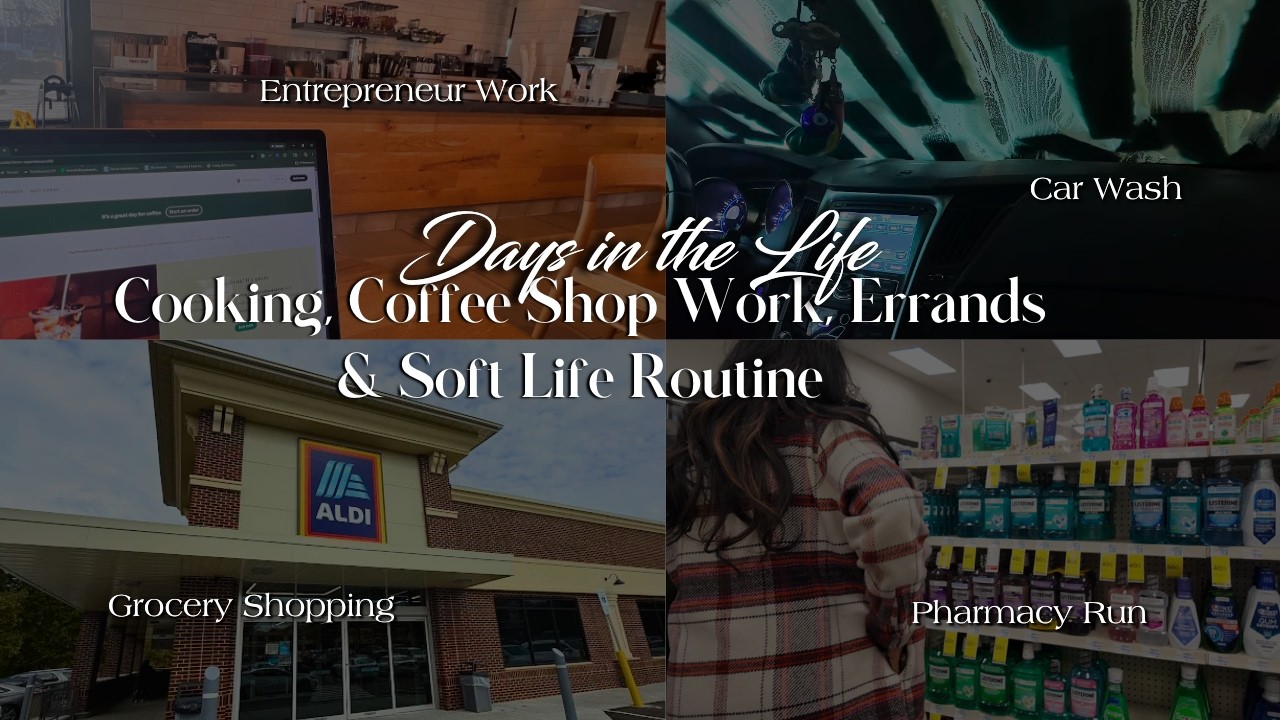 January Days in My Life | Cooking, Coffee Shop Work, Errands & Soft Life Routine