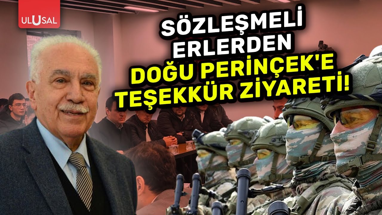 SÖZLEŞMELİ ERLERDEN DOĞU PERİNÇEK'E TEŞEKKÜR ZİYARETİ!