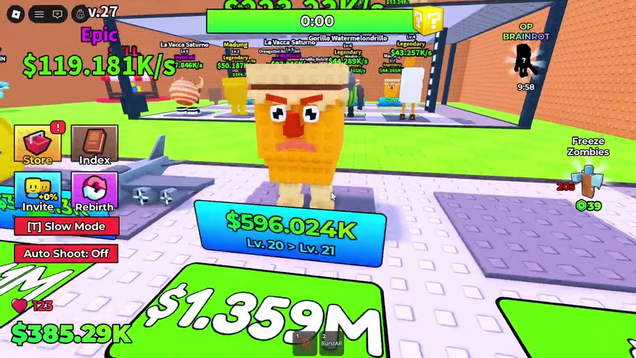 ROBLOX Shoot Zombies for Brainrots