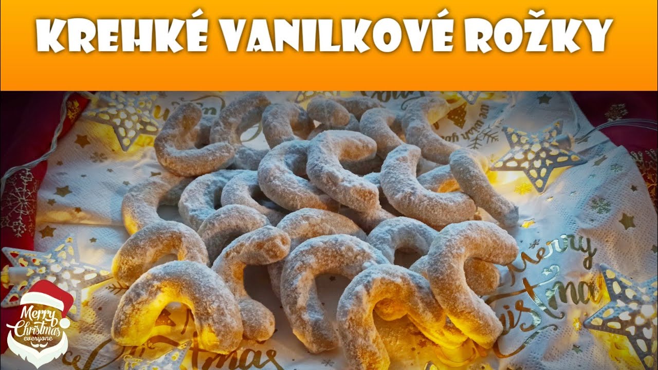 Vianočné Krehké vanilkové rožky - Var a peč s Martinkou