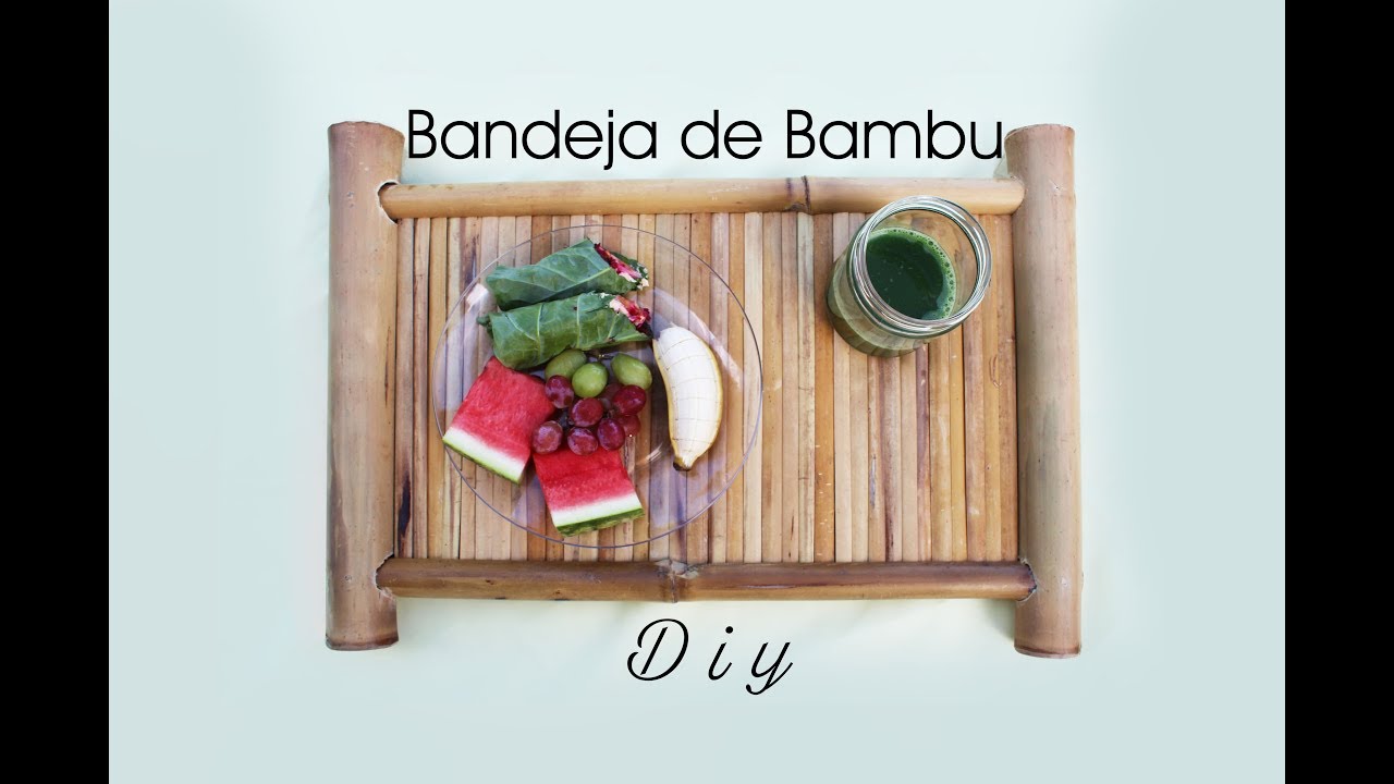 Como fazer bandeja de bambu | Movelaria
