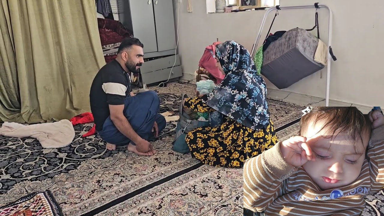 After work, Hojjat came home to Farzaneh and her daughter.