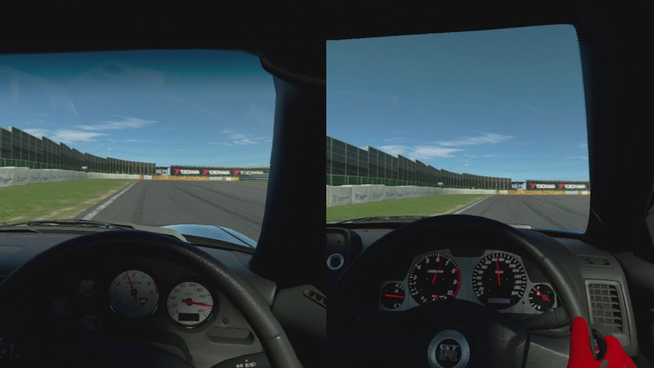 GT Sport VR - RX7 '02 vs R34 GT-R '02 @ Tsukuba