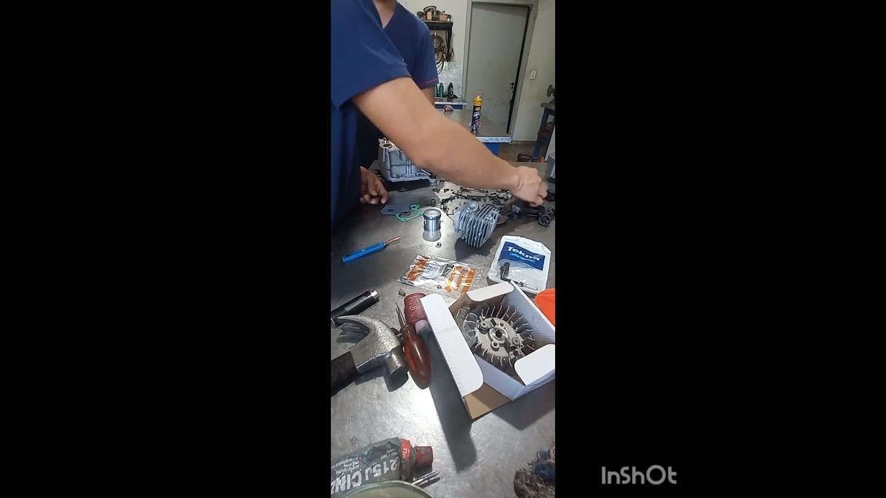 como desmontar e montar motor de motosserra macrotop e importadas