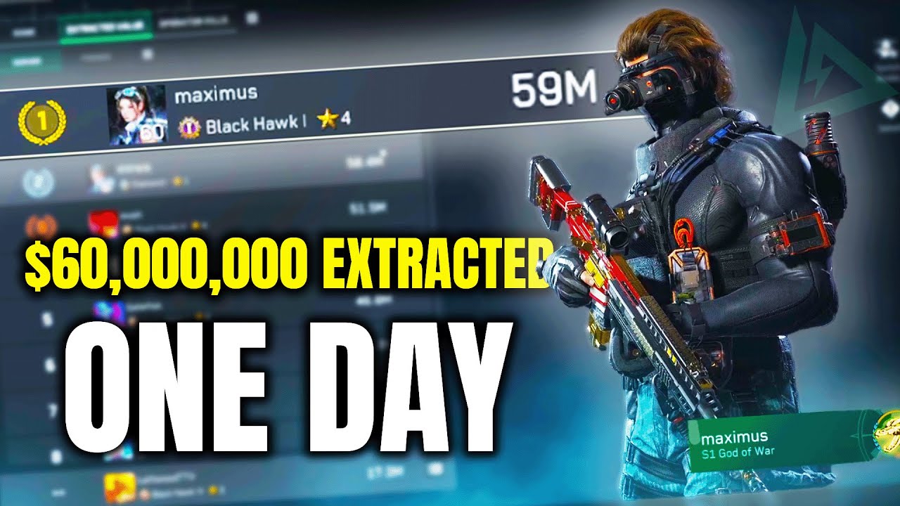 How I Stole 60 MILLION in ONE DAY! | Delta Force Extraction