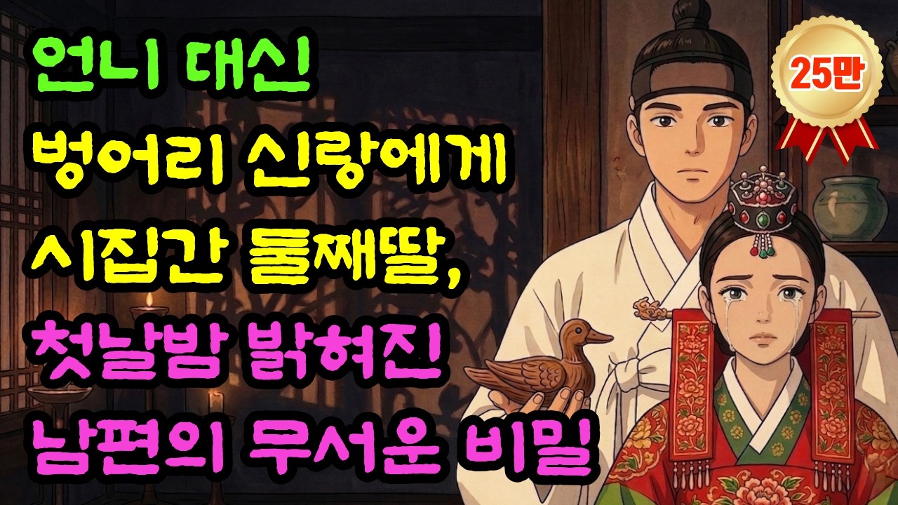 벙어리 신랑에게 언니 대신 시집간 둘째딸, 첫날밤 남편이 입을 열자 모두가 놀랐는데... | 야담 | 옛날이야기 | 민담 | 전설 | 설화 | 수면동화 | 오디오북