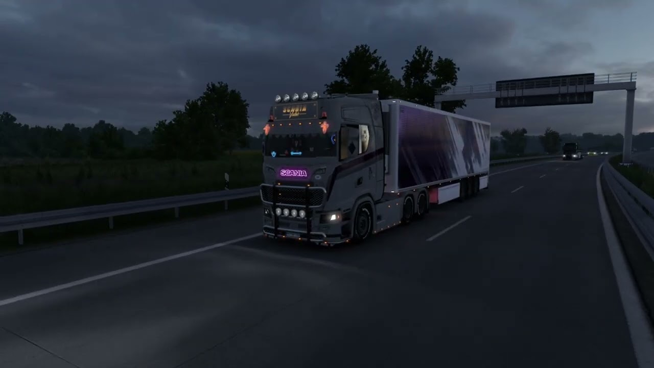 ETS2 POV DRIVE HAMBURG (GER) - ESBJERG (DK) // Scania S520 (V8 Sound)