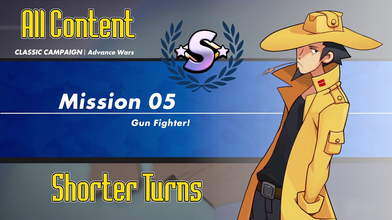 05. (S-Rank) Advance Wars 1+2: Re-Boot Camp - Classic Campaign 05 - Sniper!