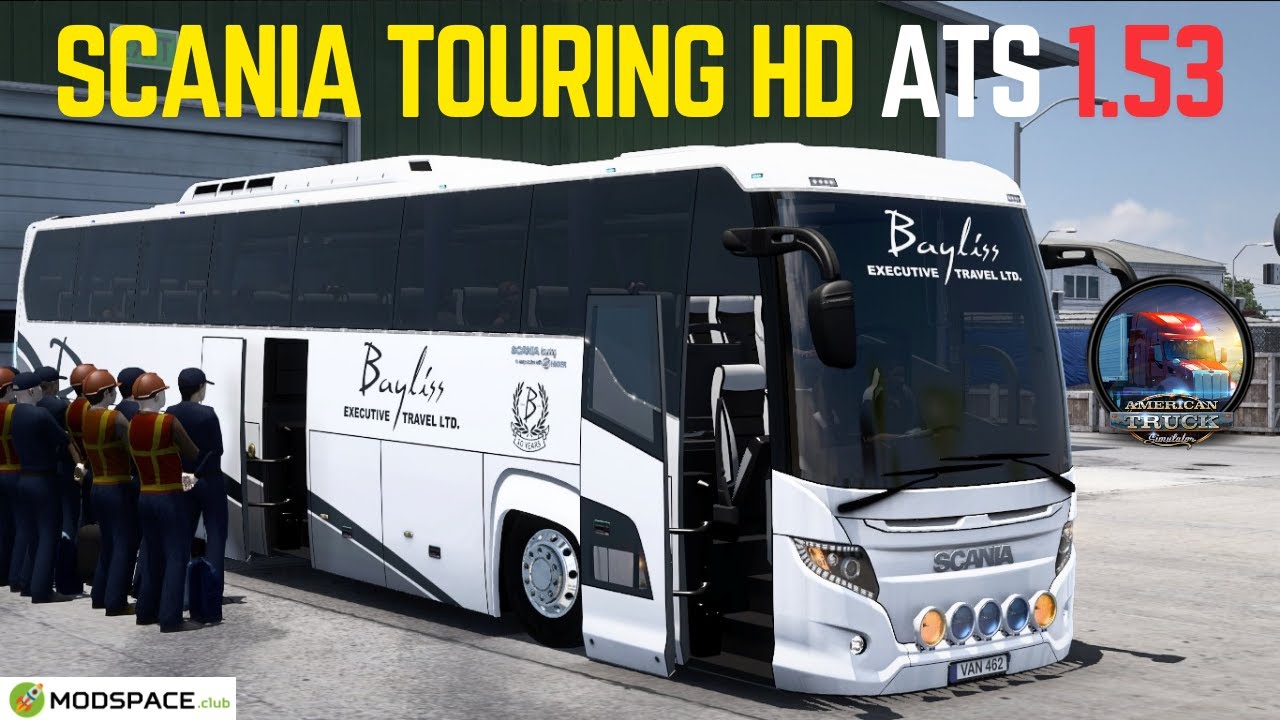 2025 ATS Bus Mods 1.53 | DLC Scania Touring HD | Free Download | American Truck Simulator