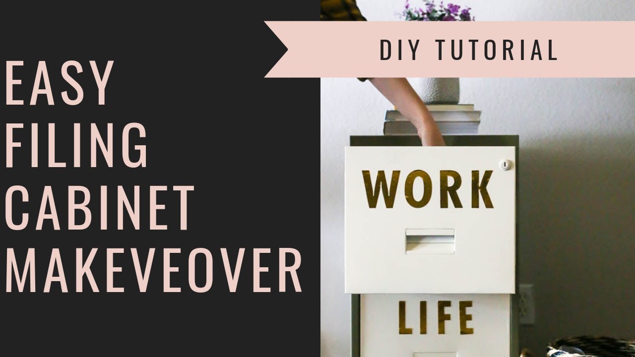 DIY Metal Filing Cabinet Makeover