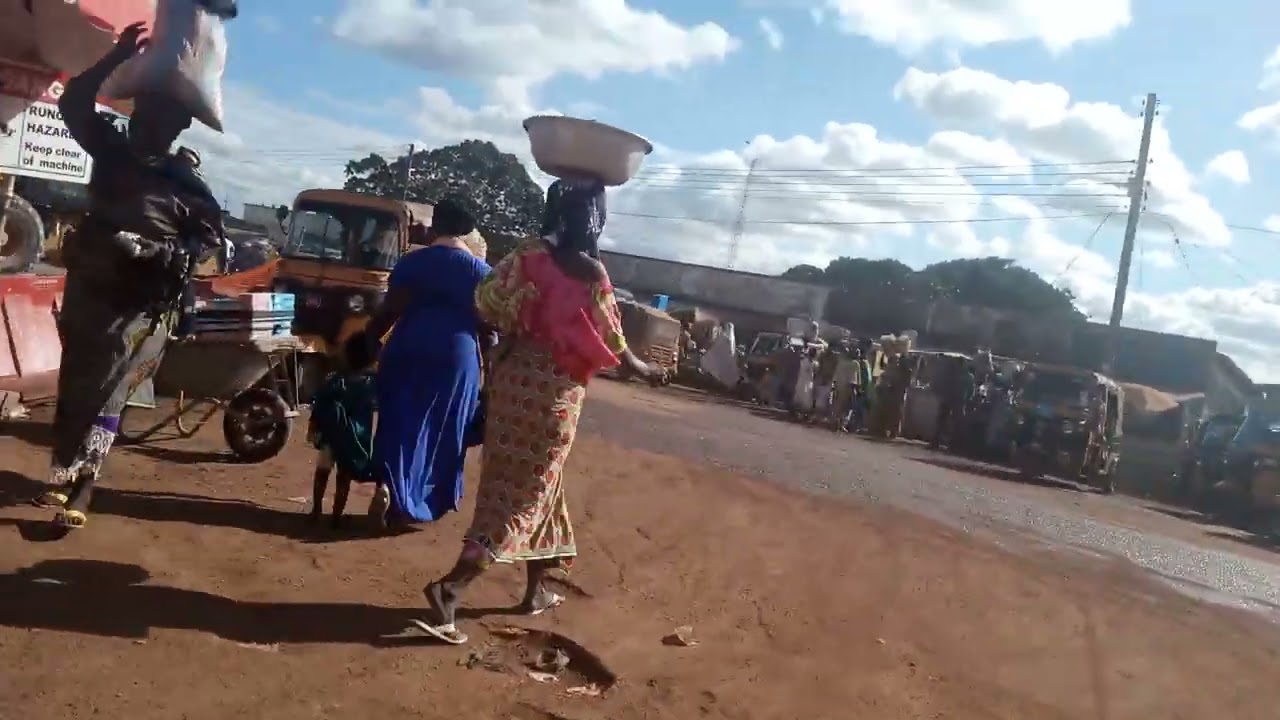 Road construction underway in Yendi (Eastern Corridor)