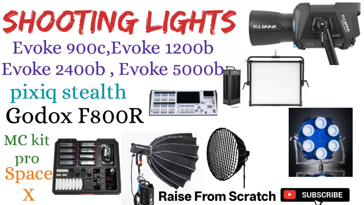 Shooting Lights 🏮 @RaisefromScratch NANLUX, PIXIQ, GODOX, APATURE #vlog #videos #lights #cinima #new