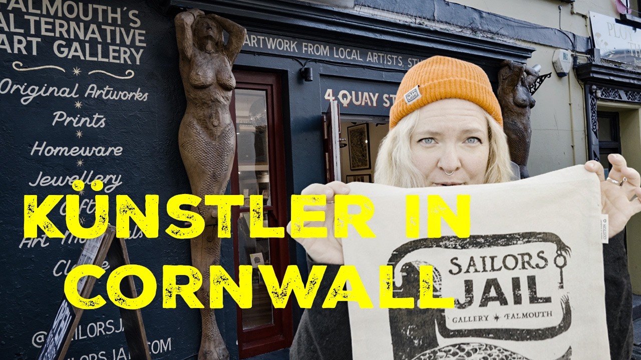 Falmouth Vlog, Alternative Kunst und zu Besuch in Tabby Booths Galerie 