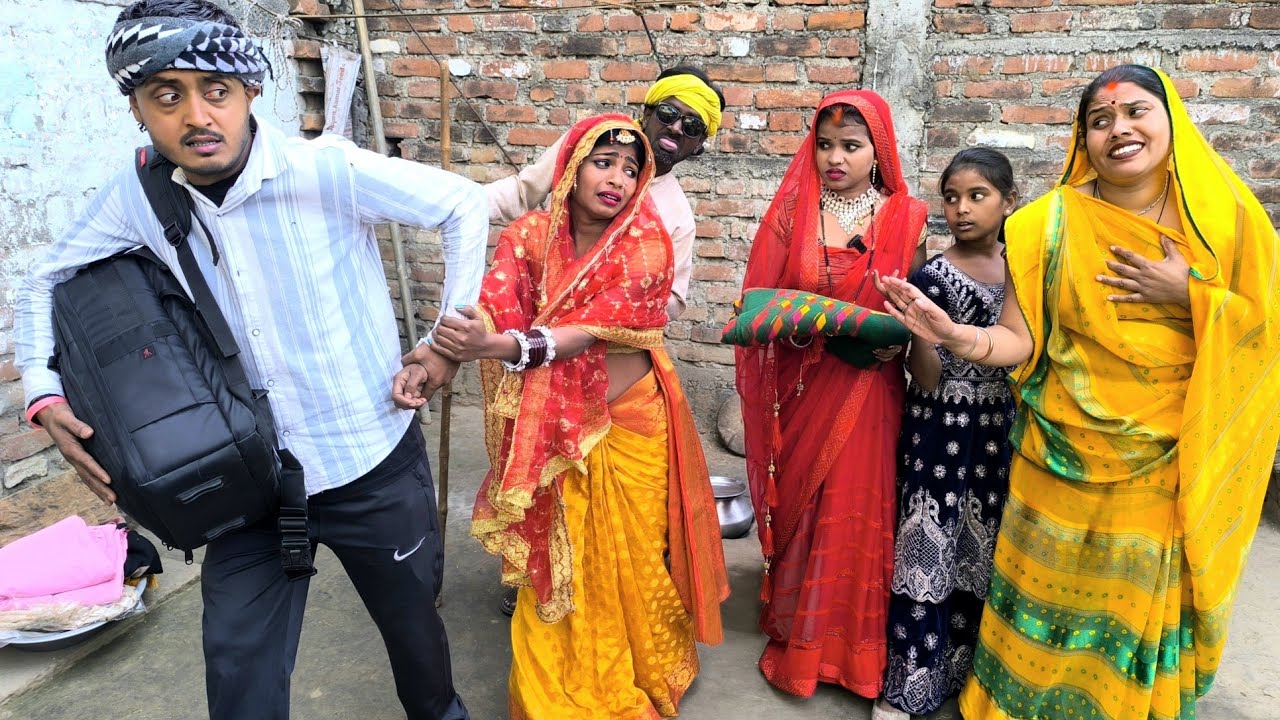 लंगटा दमाद ससुराल मे आकर देखिये अपनी बीबी के पास कैसे मारपीट करती हैं! | LAKSHAY COMEDY |#kiransingh