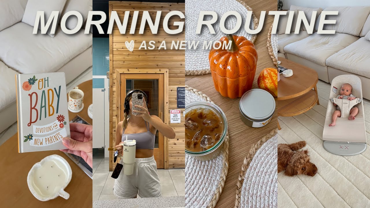 a REAL morning in my life with a newborn (gym, devotions, coffee)