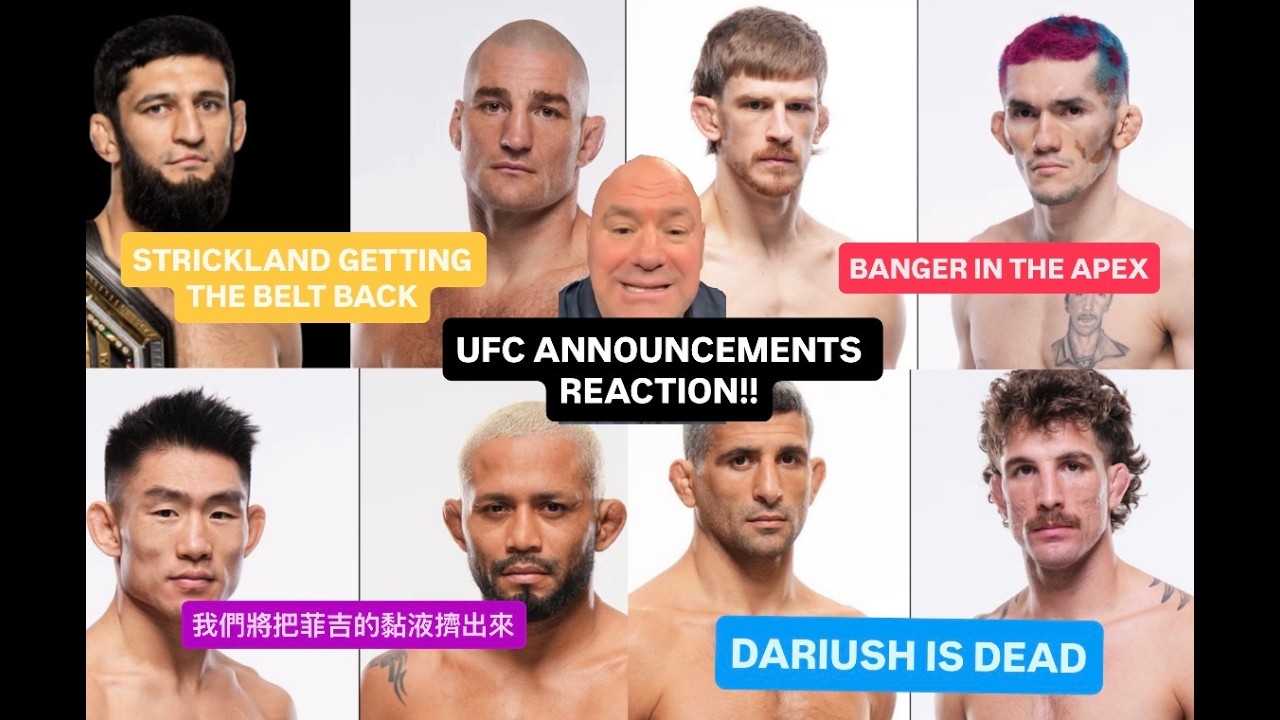 UFC MAIN EVENT ANNOUNCEMENTS!!! DANA COOKED!! FINALLY GOOD MATCHMAKING!!!