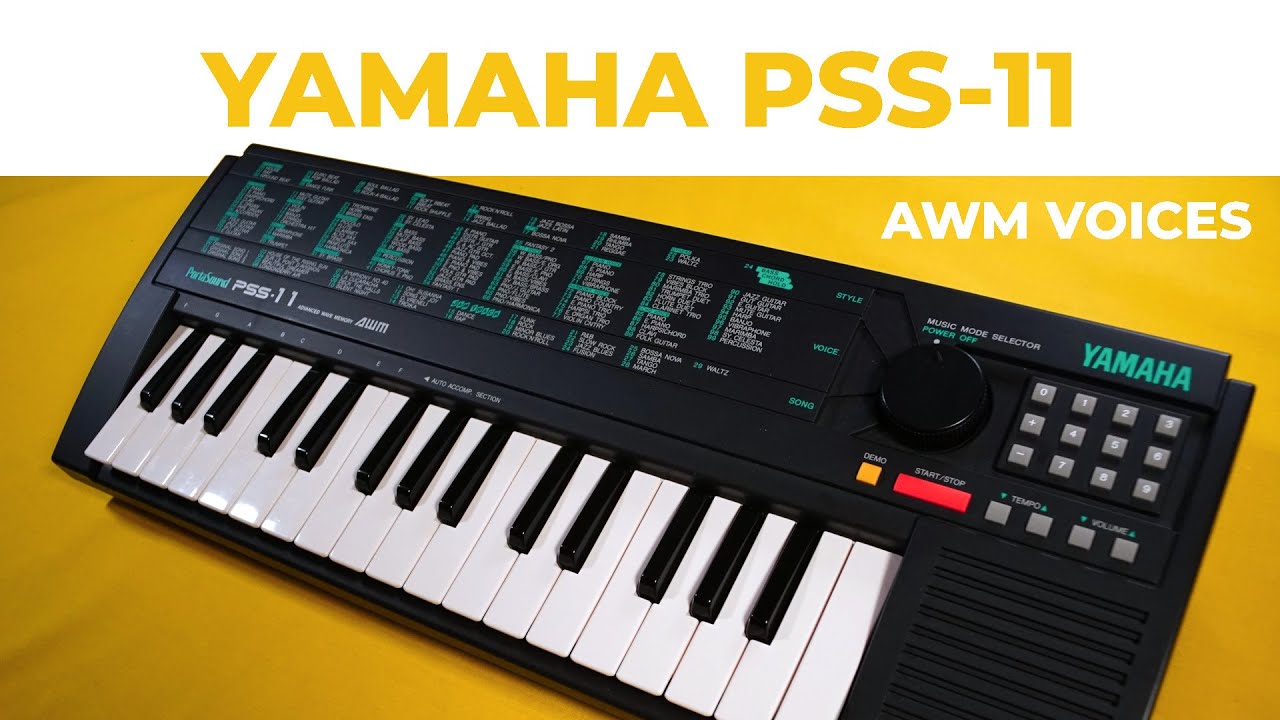 Yamaha Portasound PSS-11 - compact keyboard with AWM sounds