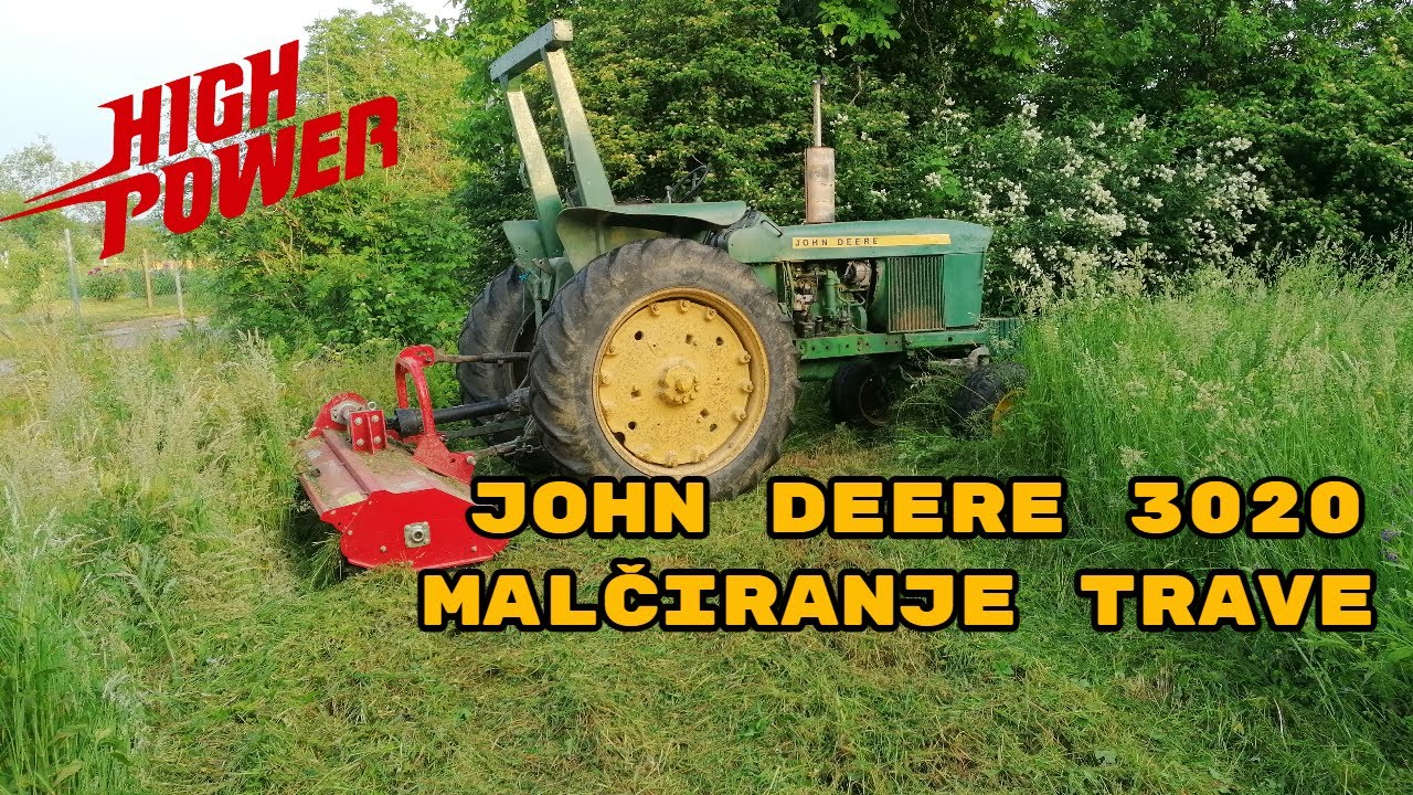 Malčiranje sa Panex AGM 175 cm & John Deere 3020