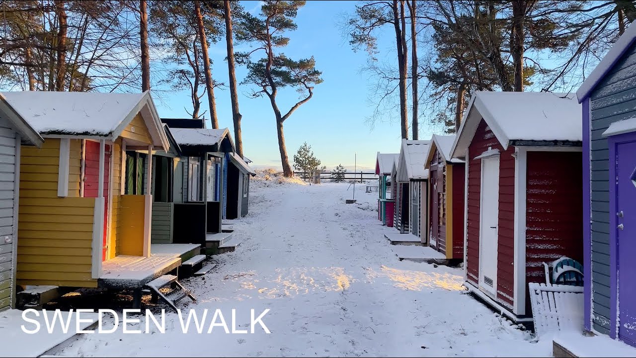 🇸🇪 Ystad, Sweden Walking Tour | Sunset Walk along the Coast [4K HDR 60fps Binaural ASMR]