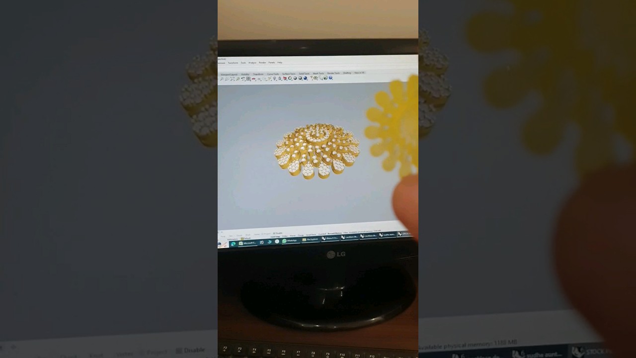 Jewellery Making Cad Cam work. #jewellerymaking #cadcam #jewellerydesign #shorts #viral #trending