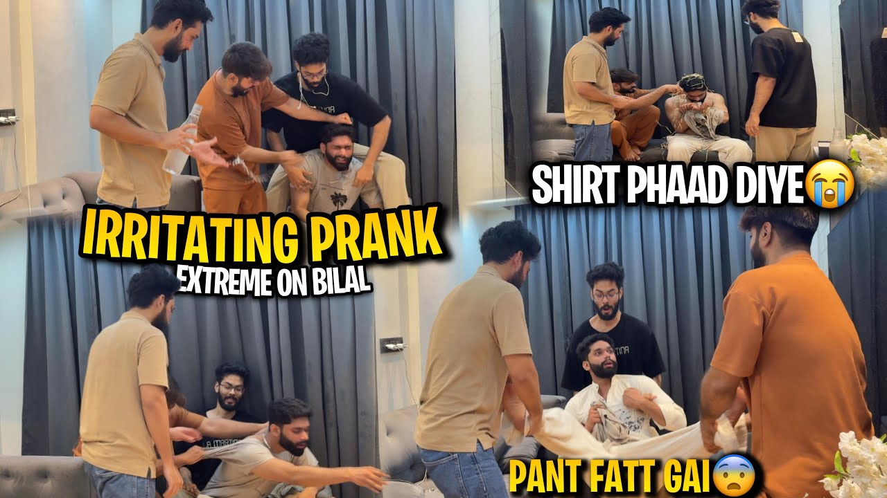 Irritating Prank Extreme On Bilal😱Shirt Phaad Diye | AALTU FALTU |