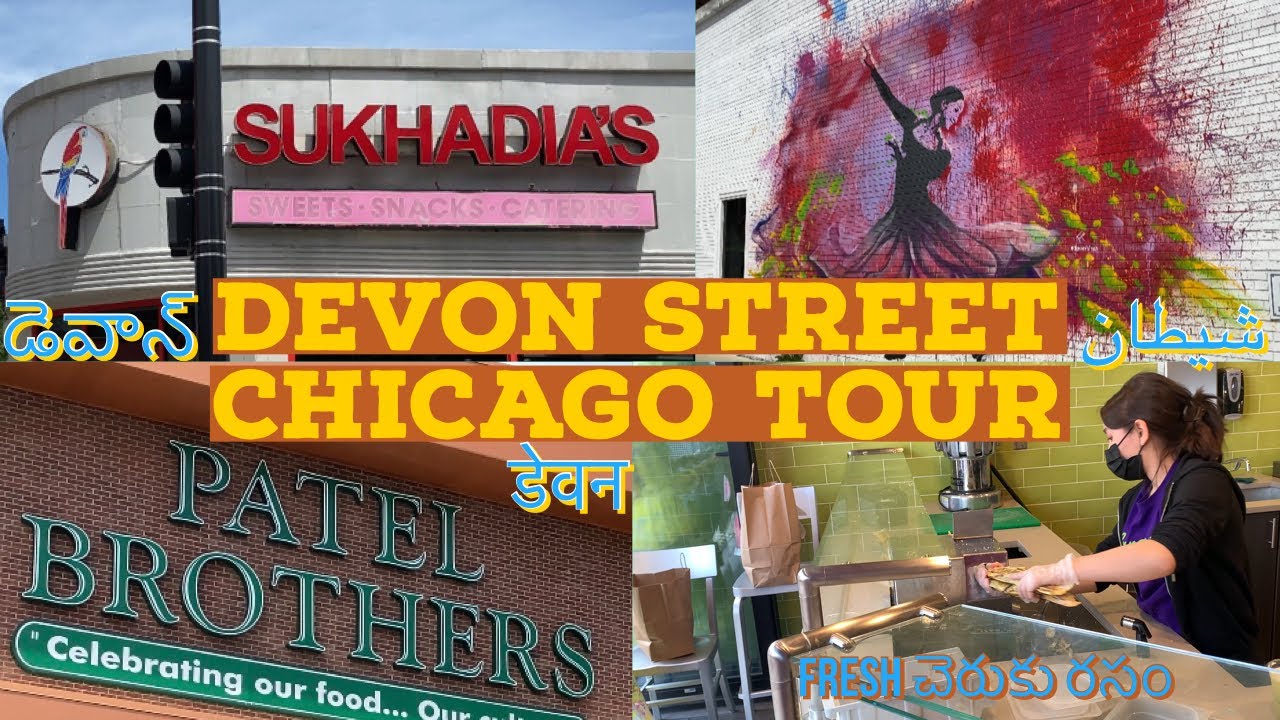 Chicago DEVON Street Tour - Mini India | Telugu Vlogs USA | Paturi Vlogs