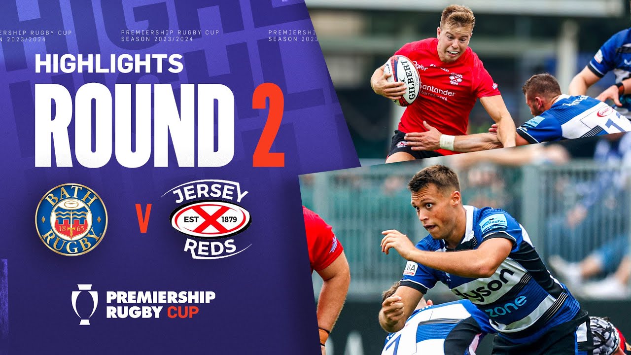 Bath v Jersey - HIGHLIGHTS | Bennett Finishes Off Excellent Team Try | Premiership Cup 2023/24