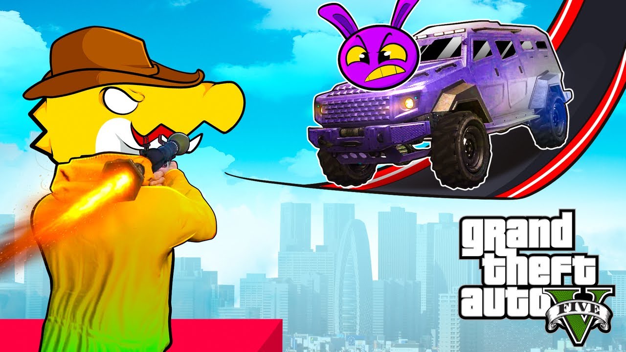 GTA V | BAZOOCAS vs CARROS BLINDADOS com o Circo Digital