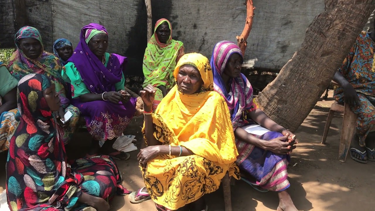 Sharing the Gospel in refugee camp in Maban_Jumjum Sharing Gospel 1