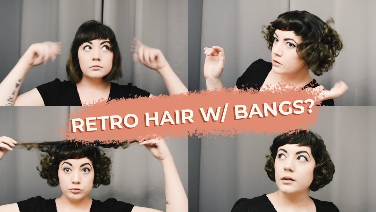 Styling My Retro Hair With Bangs - An Experiment