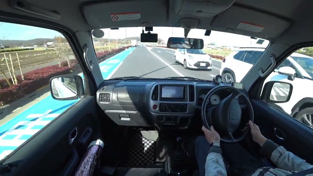 市中走行 (10) エブリイワゴンスポーツ フロア５MT