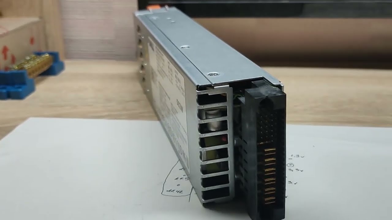 Блок питания DELL C502A-S0 с сервера Dell R610 - переделка на 12 вольт источник питания