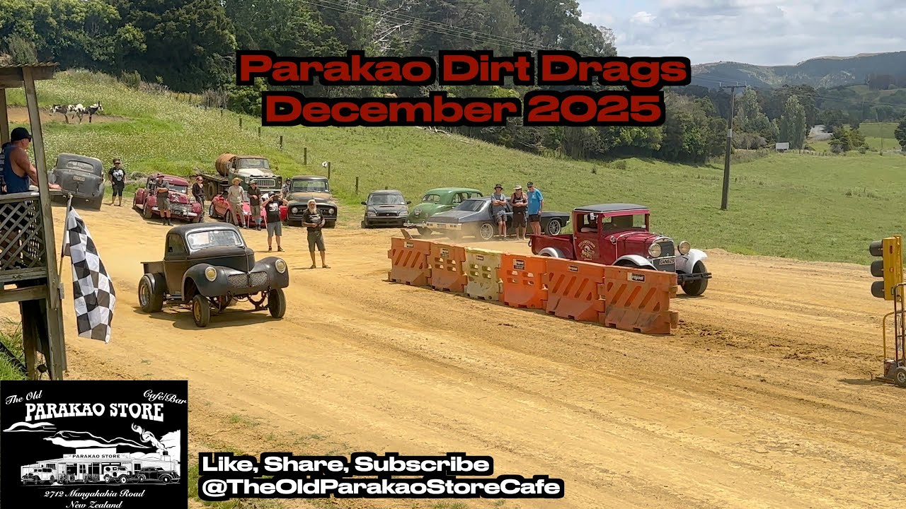Гонки Parakao Dirt Drags, декабрь 2025 года.