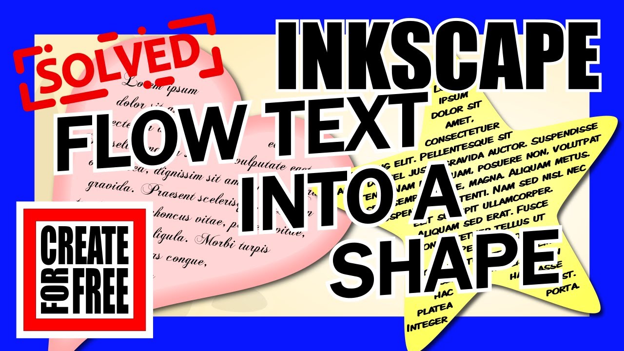 Flow Text into a Shape – Inkscape