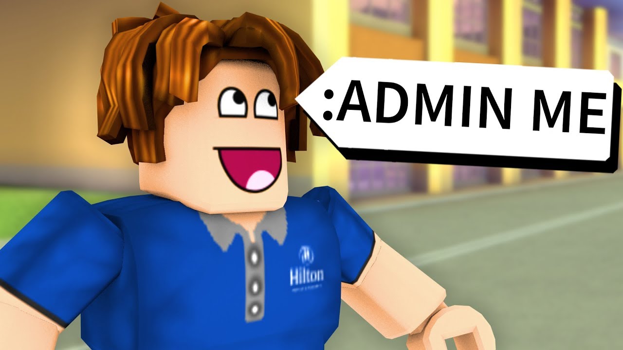 USING ADMIN COMMANDS AT ROBLOX HILTON HOTEL