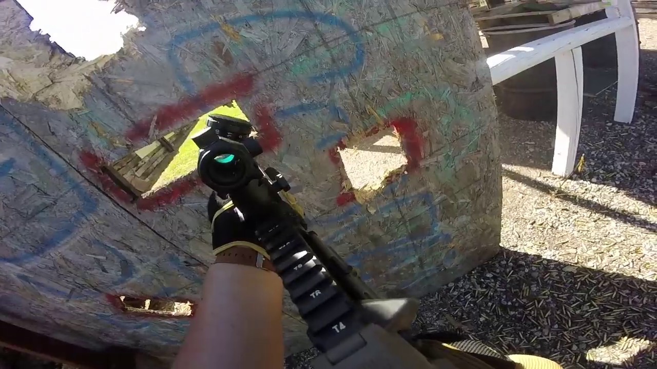 Ahlman's Delta 2017 Day 2 Video 27 of 32: Shooting Rifle at Breacher