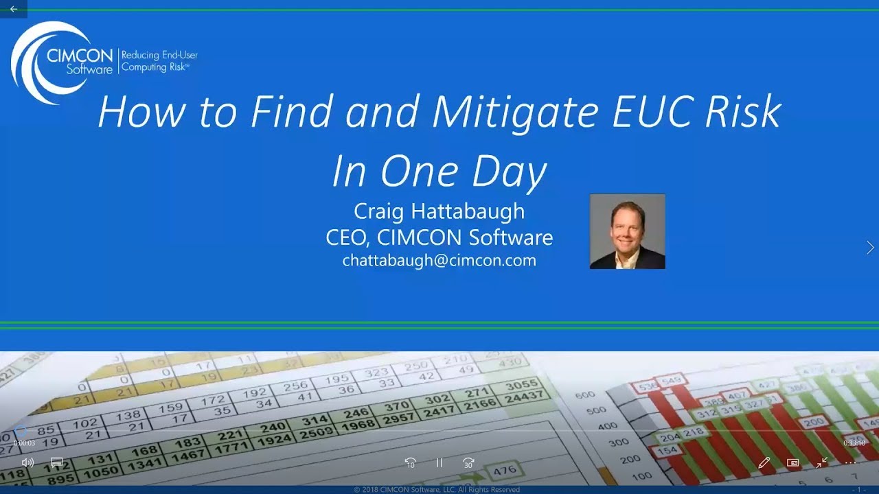 Webinar:  HOW TO FIND & MITIGATE END USER COMPUTING RISK IN 1 DAY 20181018 1000 1