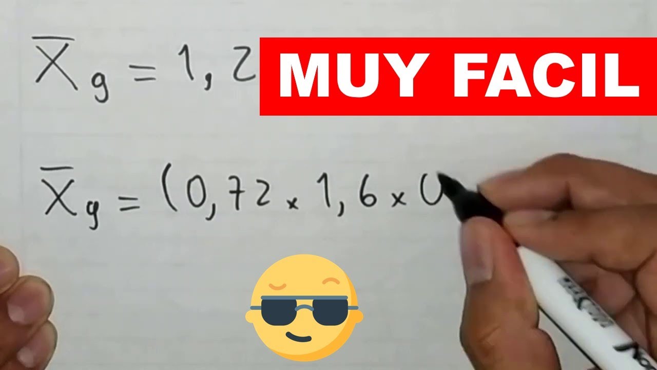 Como sacar la MEDIA GEOMETRICA → (Estadistica) [Ejercicio RESUELTO]