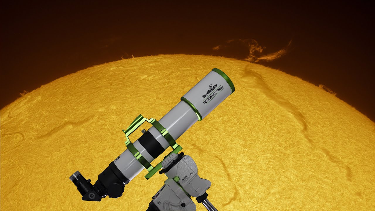 Le Soleil avec la lunette Heliostar 76Ha en septembre 2025