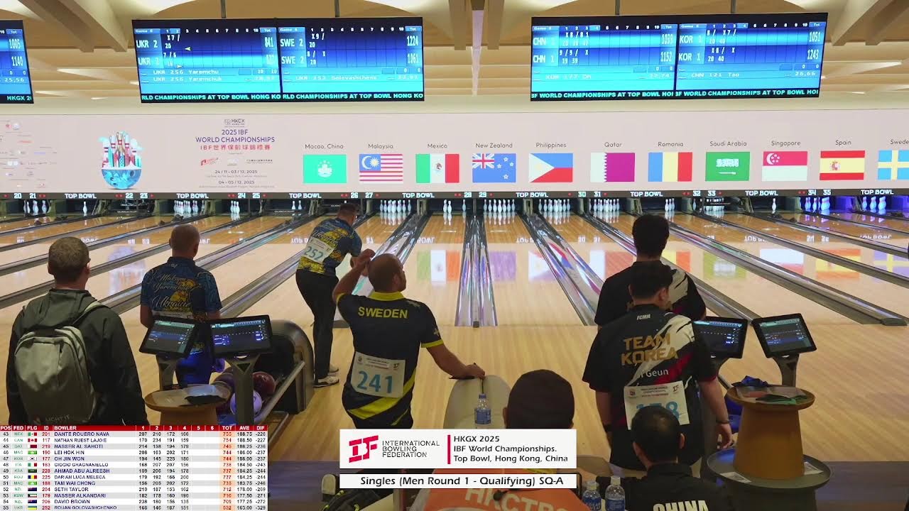 [Singles-Men Round 1, Qualifying SQ-A, Lane 9-12] HKGX 2025 IBF World Championships