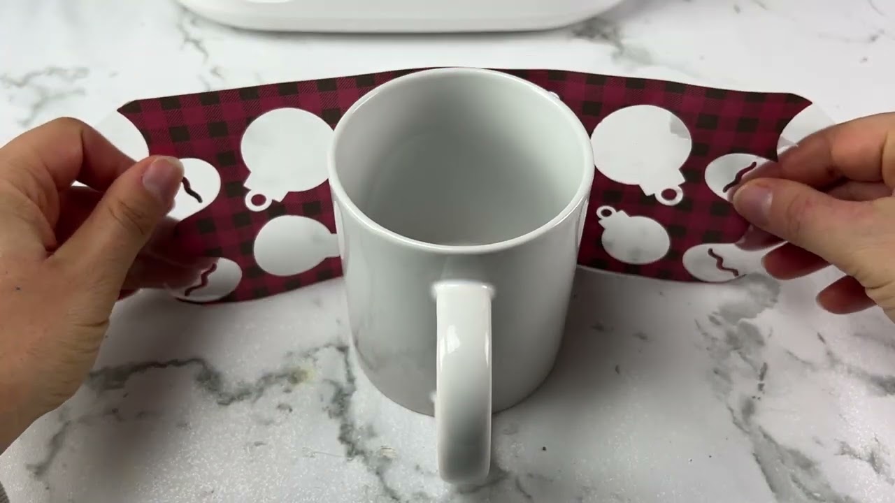 DIY Christmas Shaped Edge Mugs with Cricut Infusible Ink 🎄☕️ | Gingerbread, Trees & Snowflakes!