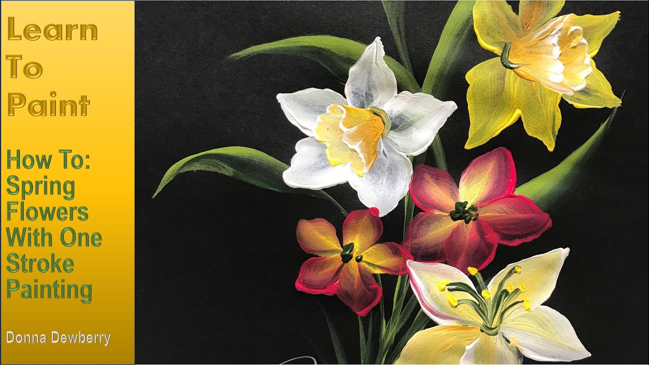 LIVE - Learn to Paint One Stroke With Donna - Spring Flowers | Donna Dewberry 2023