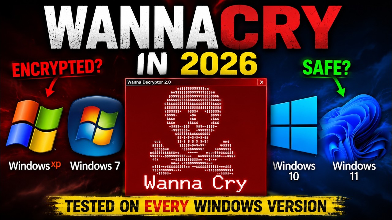 I Ran WannaCry On EVERY Version of Windows