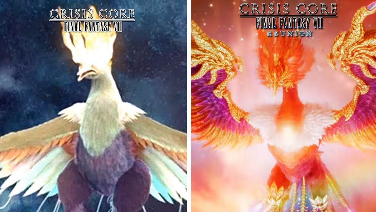 Crisis Core Final Fantasy VII: Reunion -  All Summons Comparison - Original vs Remastered [4k]